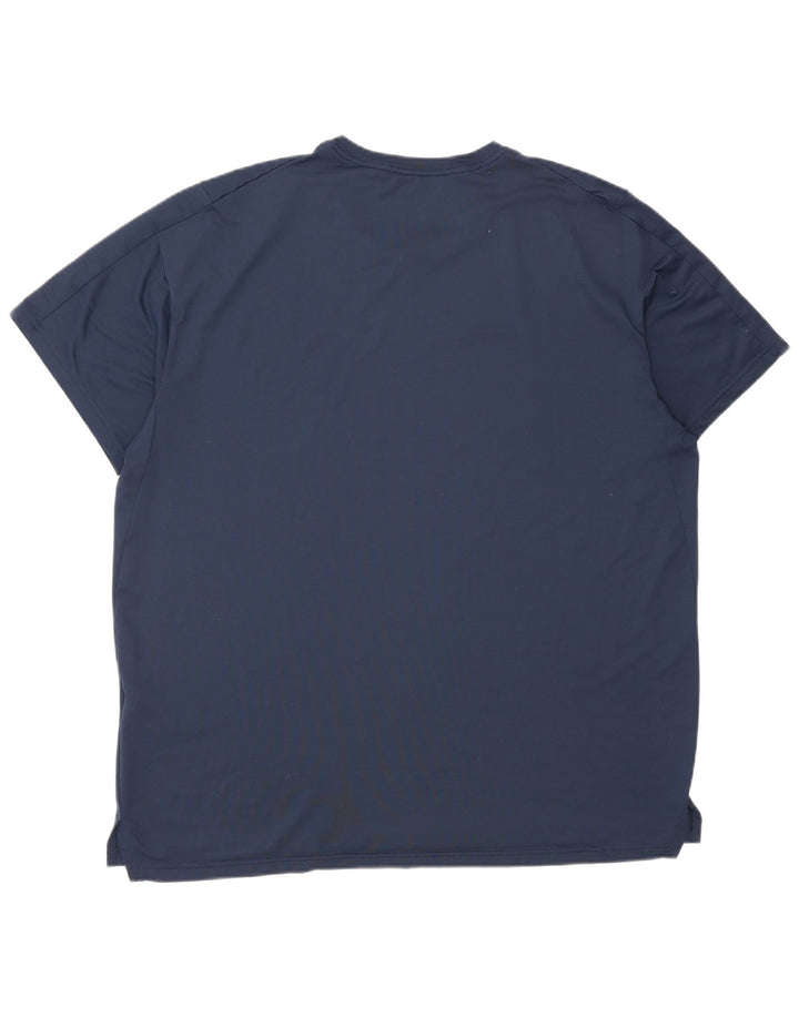 T-shirt męski Nike Dri Fit Standard Fit, top XL, granatowy, poliester