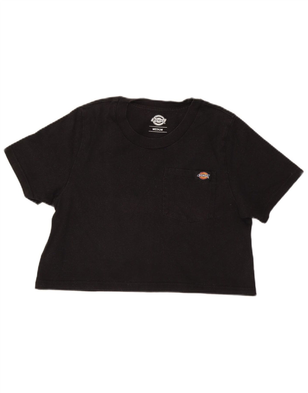 Damski T-shirt Dickies Crop Top UK 12 Średni Czarny Bawełna