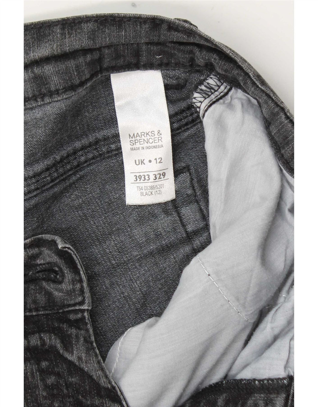 Marks & Spencer Damskie jeansy Capri UK 12 Medium W30 L19 Szara bawełna