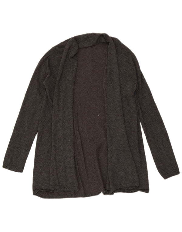 Damski sweter o przedłużonym fasonie Zara UK 10 Small, szara, nakrapiana wiskoza