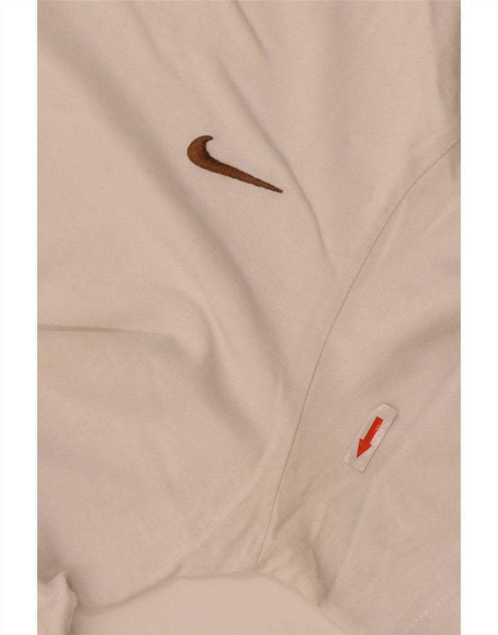 T-shirt męski Nike, mały, biały, bawełniany