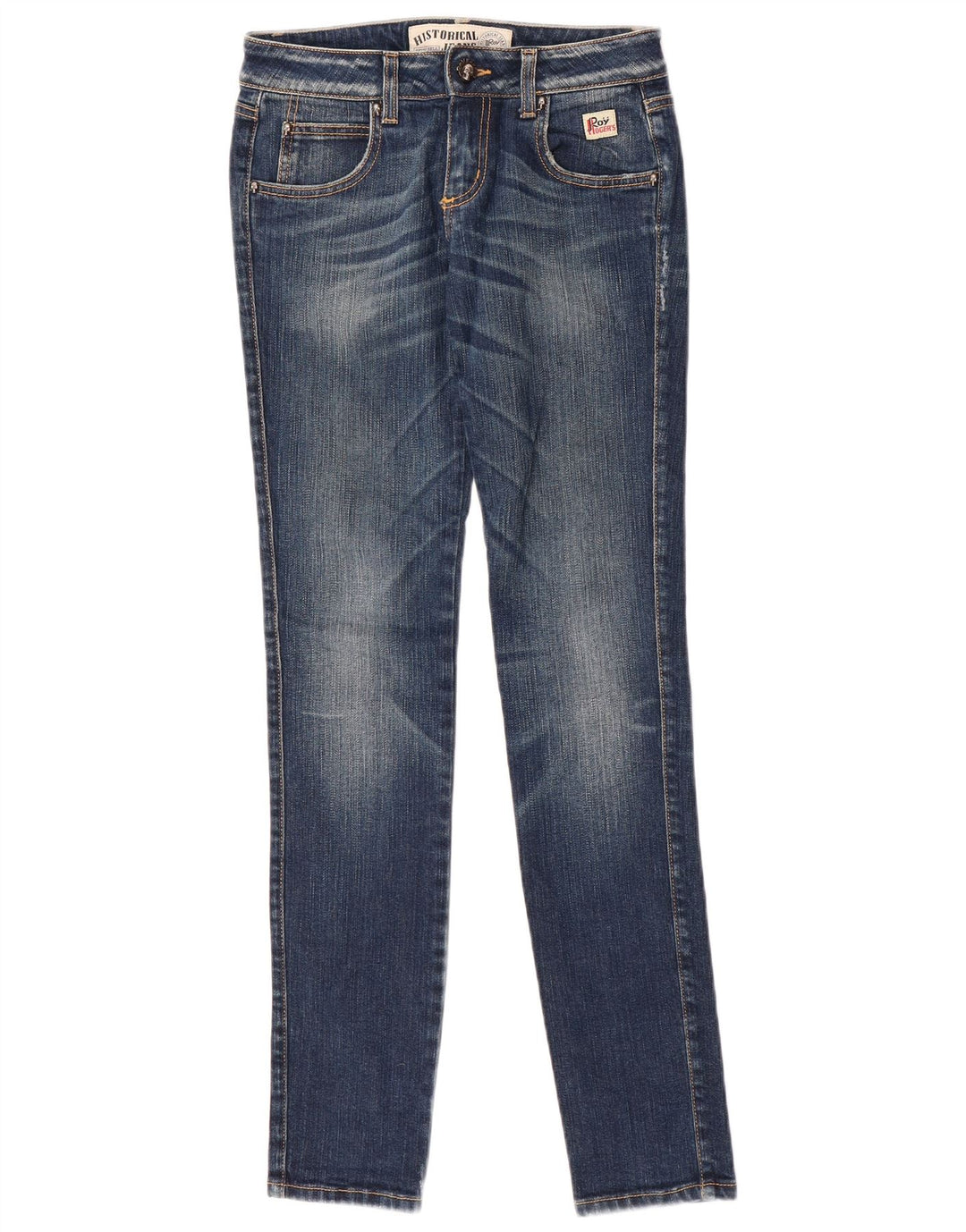 Jeansy damskie Roy Rogers IT 41 Small W27 L32 Niebieskie bawełniane