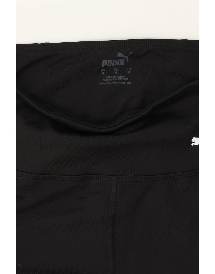 PUMA Girls Leggings 9-10 Years Medium  Black Polyester Vintage Puma and Second-Hand Puma from Messina Hembry 