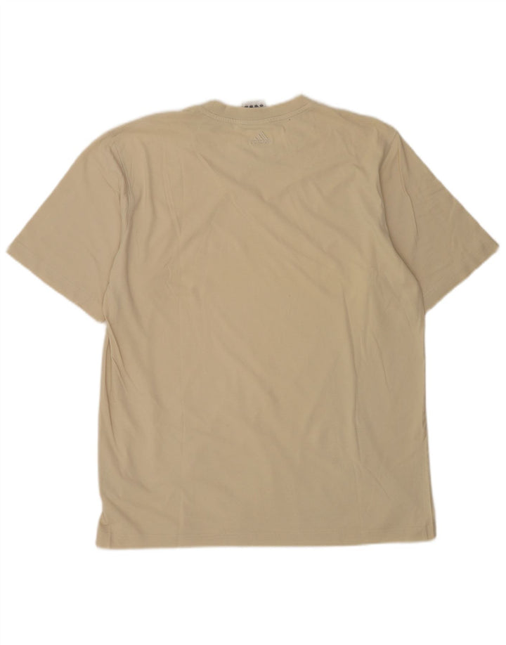 Adidas Męska koszulka Top Medium Beżowa Bawełna