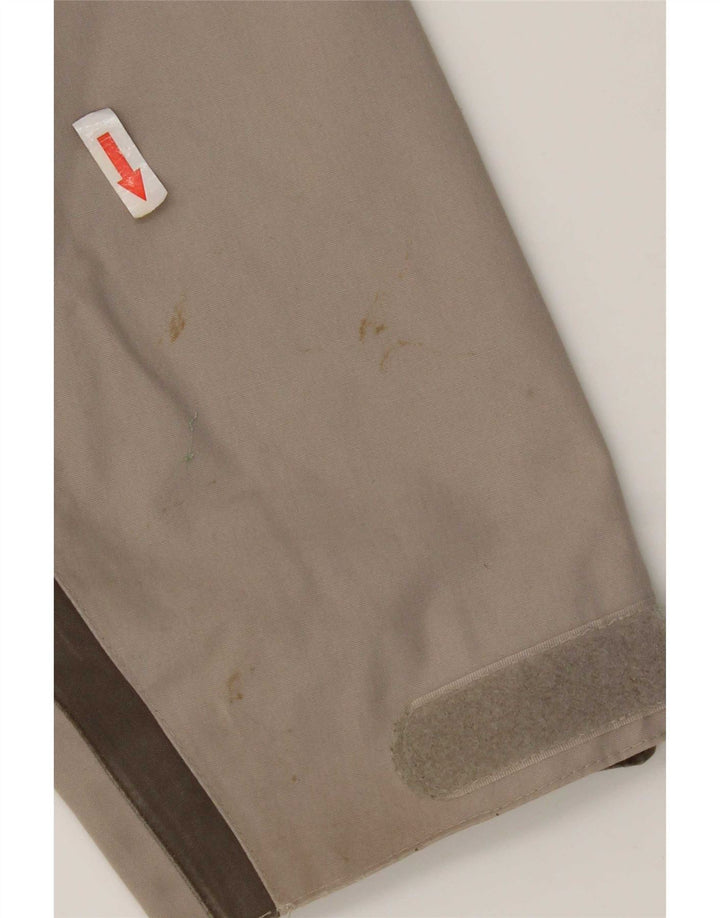 Męska kurtka przeciwdeszczowa Jack Wolfskin UK 40/42, duży szary poliester z blokami kolorów