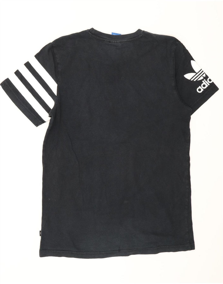 Męski T-shirt z grafiką ADIDAS, duży, granatowy