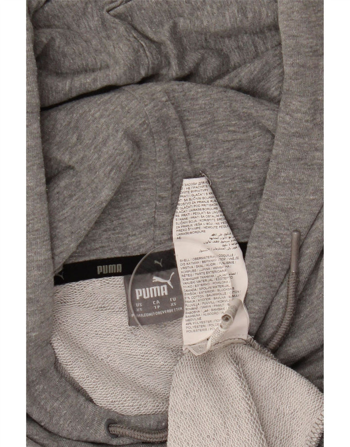 Męski sweter z kapturem i grafiką PUMA XS, szary, bawełniany