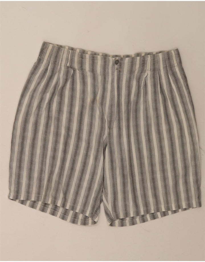 Męskie spodenki chino POP 84 W38 XL w szare paski