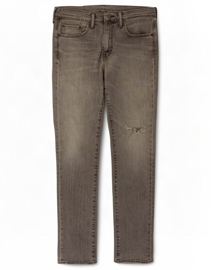 Męskie jeansy Levi's 511 w trudnej sytuacji W31 L32 Szara bawełna