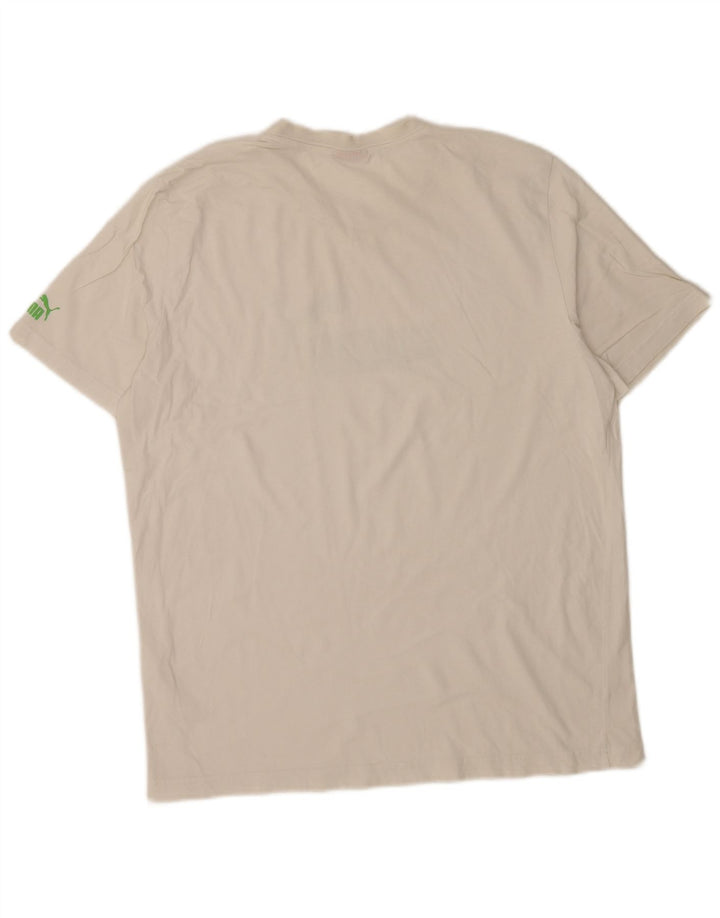 Męski T-shirt Puma z grafiką, duży, biały