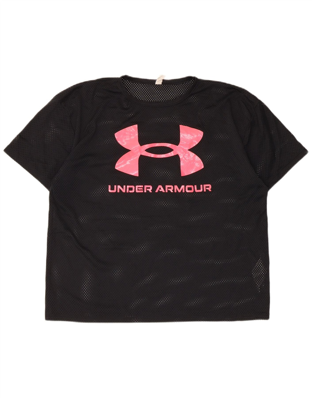 Damska koszulka z grafiką Under Armour Top UK 16, duża, czarna, poliester