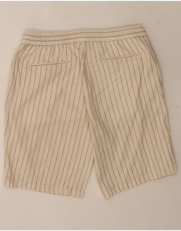 Męskie spodenki chino Zara, duże, W32, beżowe, bawełniane w paski
