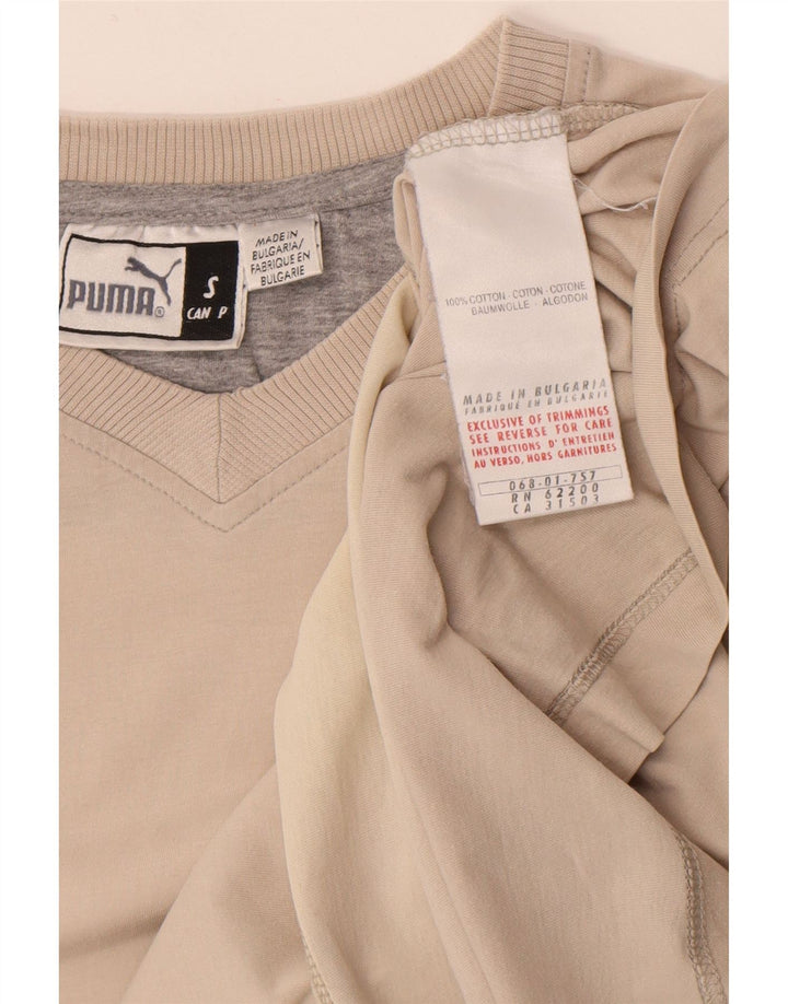 T-shirt męski Puma, mały, szary, bawełniany