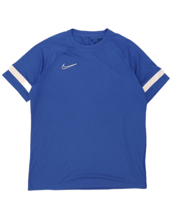 Męski T-shirt Nike Dri Fit Top XL Niebieski poliester z blokami kolorów
