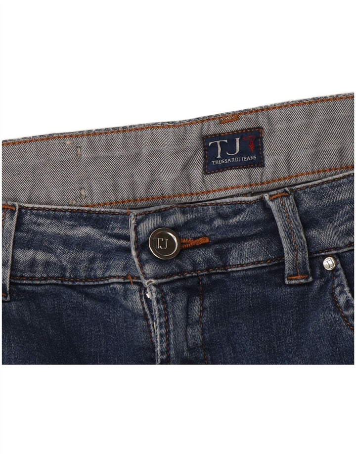 Damskie spodenki jeansowe Trussardi W34, duże, granatowe