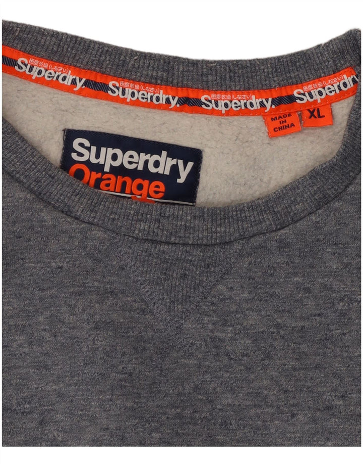 Damska bluza SUPERDRY UK 18 XL, szara bawełna