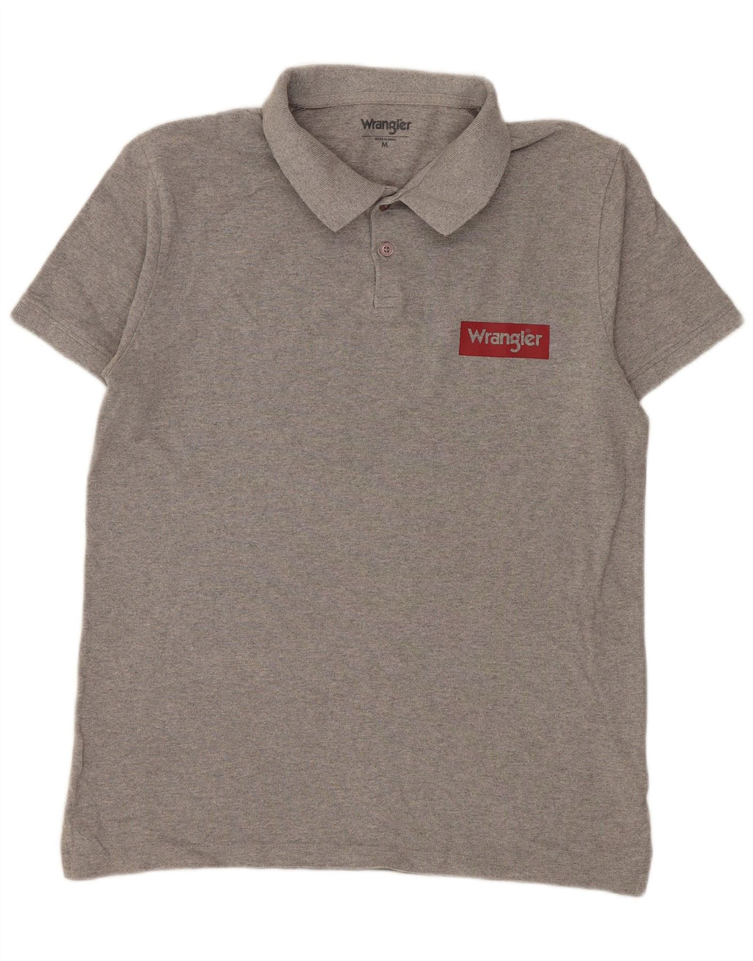 Męska koszulka polo WRANGLER Średnioszara, bawełniana w cętki
