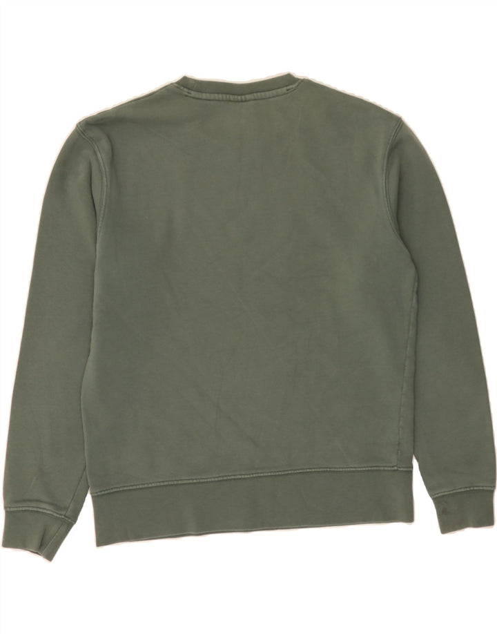 ZARA Mens Sweatshirt Jumper Small Green Cotton Vintage Zara and Second-Hand Zara from Messina Hembry 