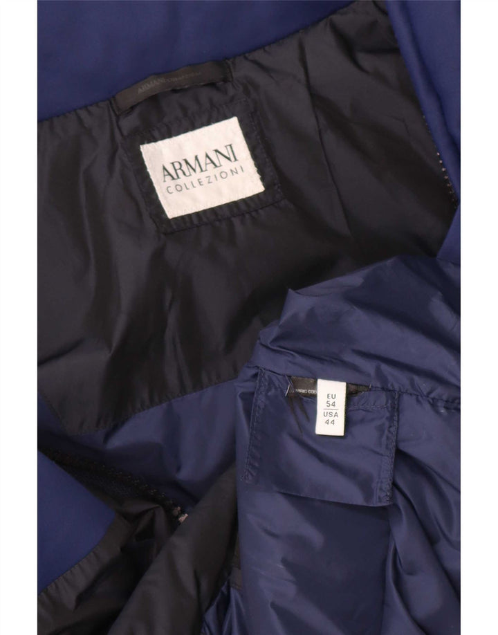 Armani Męska ocieplana kurtka IT 54 2XL Granatowy Kolorblok