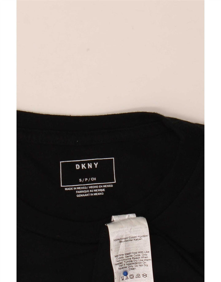 Męski T-shirt z grafiką Dkny, mały, czarny, bawełniany