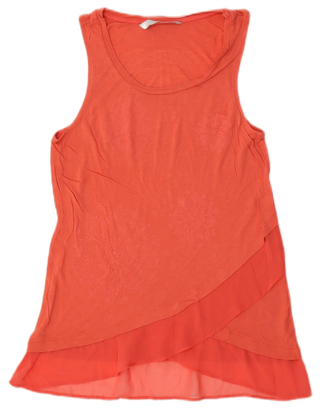 Damska bluzka bez rękawów Desigual Top UK 10 Small Pink Paisley