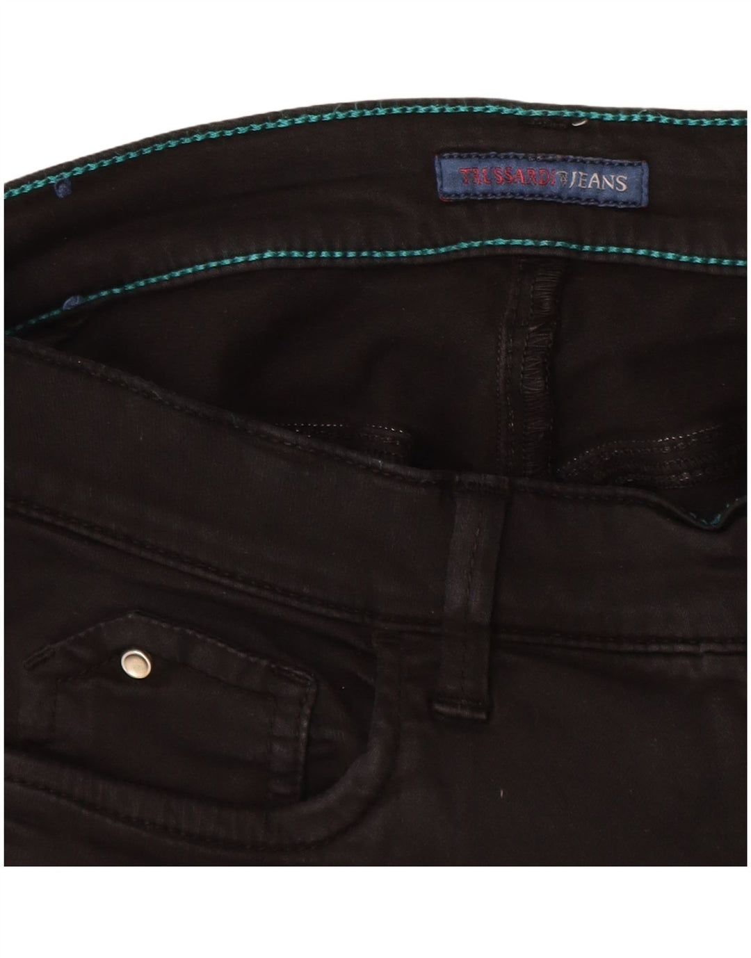 Damskie jeansy skinny TRUSSARDI IT 44 Medium W28 L29 Czarne