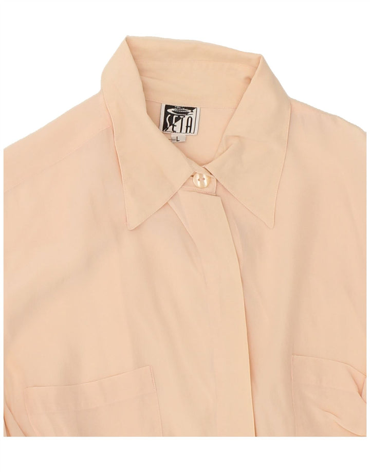 SETA Womens Shirt Blouse UK 16 Large Pink Vintage SETA and Second-Hand SETA from Messina Hembry 