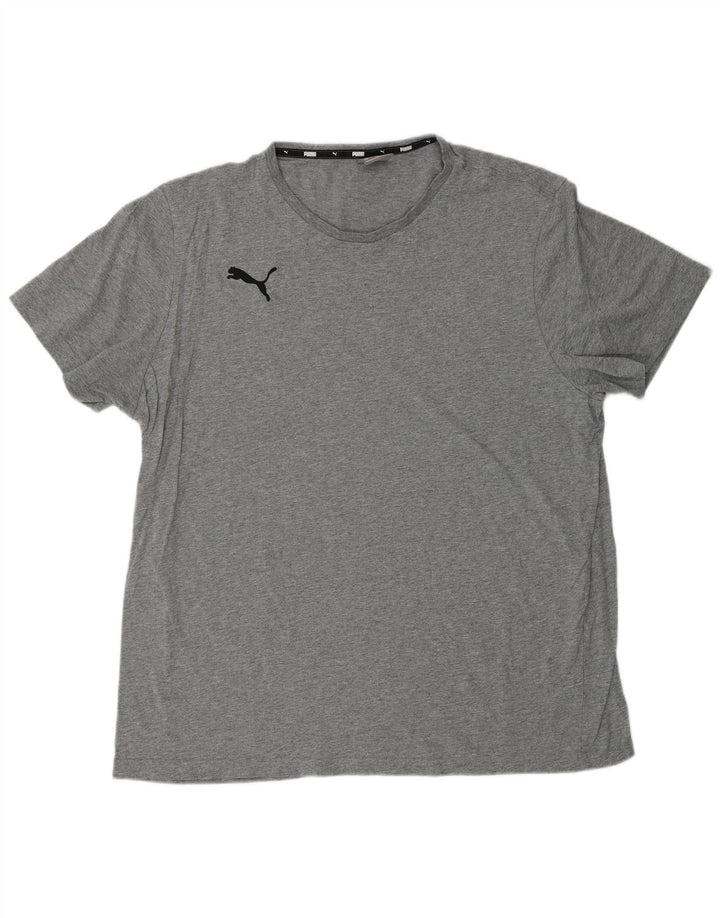 Męski T-shirt PUMA Top 2XL Szary nakrapiany