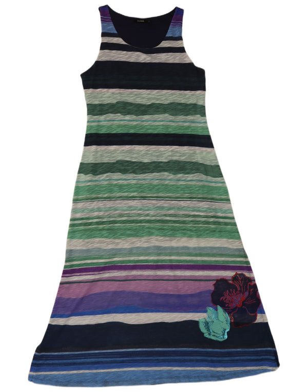 Damska sukienka maxi bez rękawów Desigual UK 18 XL wielokolorowe kwiaty