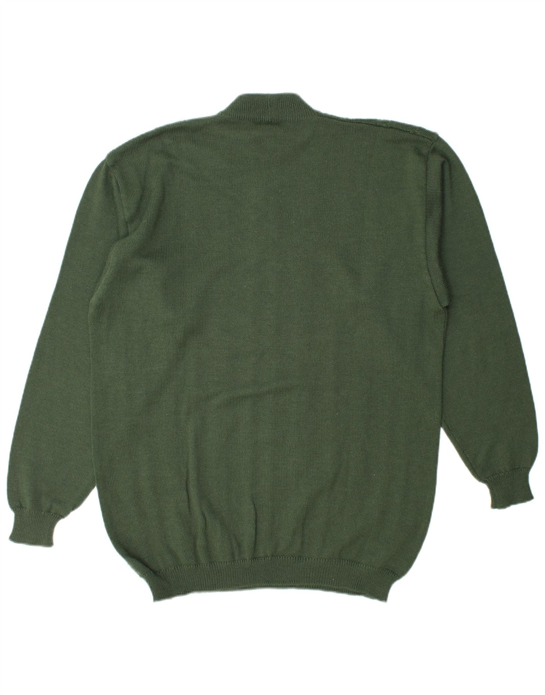 Vintage męski sweter z golfem, duży, zielony