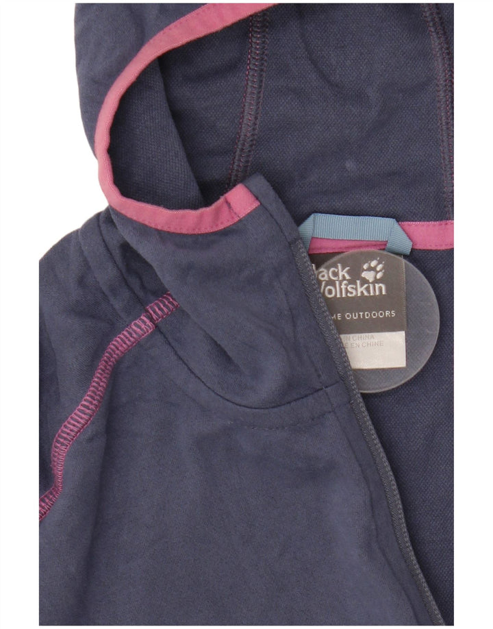 Damska kurtka dresowa z kapturem Jack Wolfskin UK 12/14 Średni niebieski