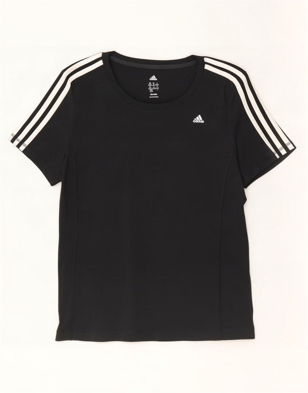 Damska koszulka Adidas Climalite Top UK 18 XL Czarny poliester
