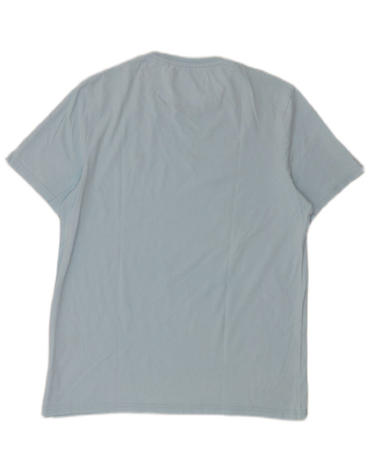 T-shirt męski Lyle & Scott, bawełniany, średni niebieski