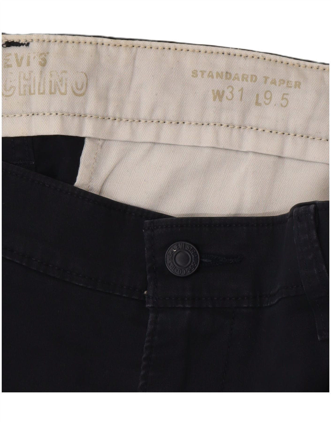 Męskie standardowe spodenki chino Levi's W31 Średni granatowy, bawełniany