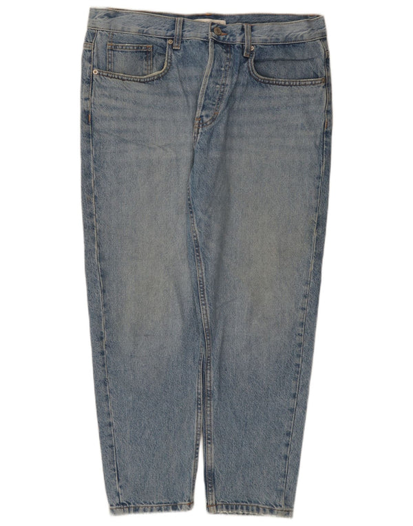 Męskie jeansy Zara Cropped EU 44 Large W34 L25 Niebieskie bawełniane