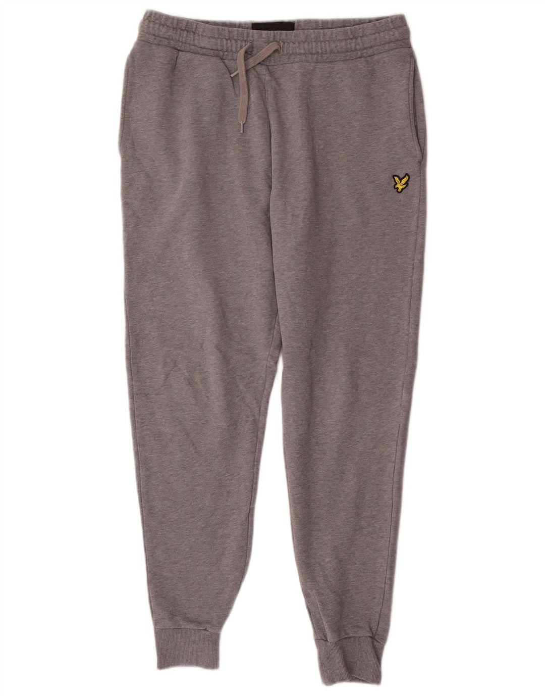 Męskie spodnie dresowe Lyle & Scott Joggersy Średnioszare, bawełniane w cętki