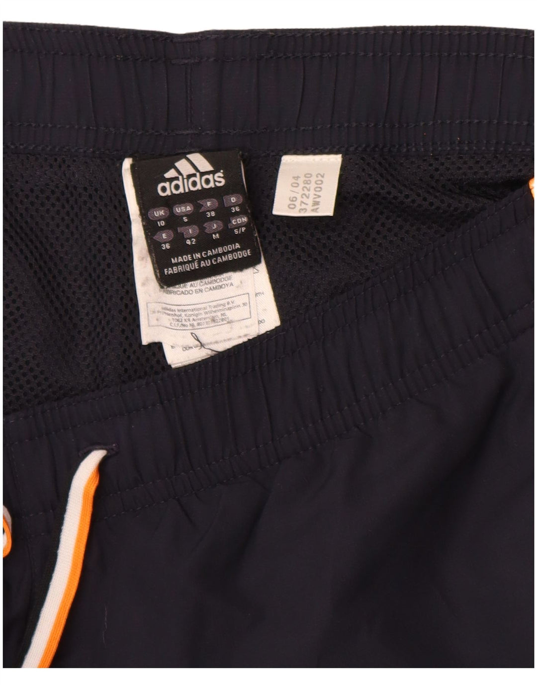 Damskie spodnie dresowe ADIDAS Joggers UK 10, małe, granatowe, poliestrowe