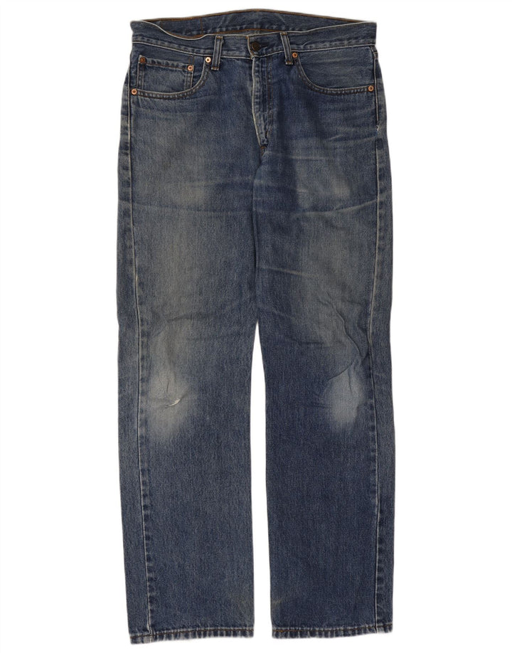 Męskie dżinsy Levi's 751 Straight W34 L32 Niebieskie bawełniane