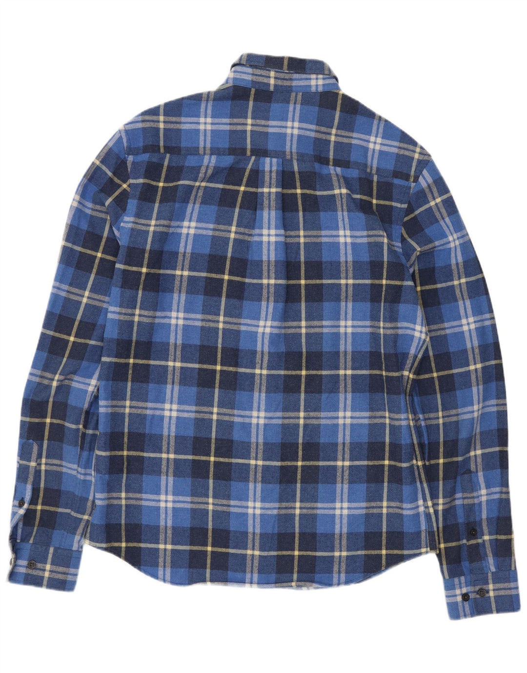 Męska koszula flanelowa Penguin Heritage Fit, bawełniana w średnią niebieską kratkę