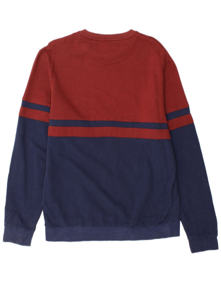 Męska bluza dresowa Lyle & Scott, duża, granatowa, bawełniana w bloki kolorów