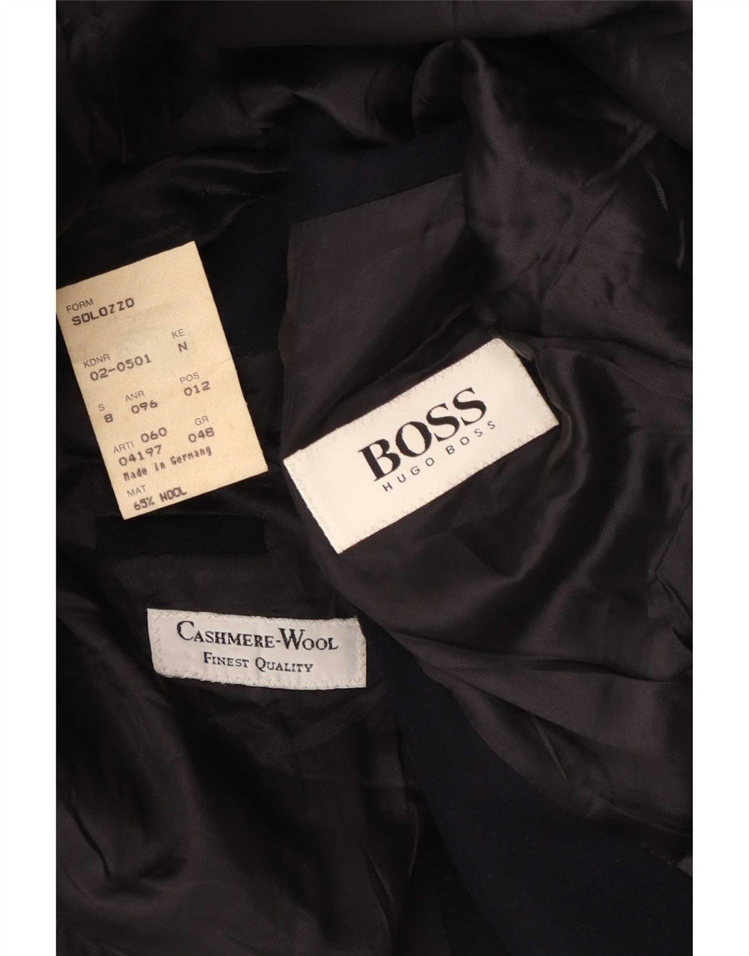 Męska marynarka zapinana na 2 guziki Hugo Boss EU 48 Średni granatowy wełniany