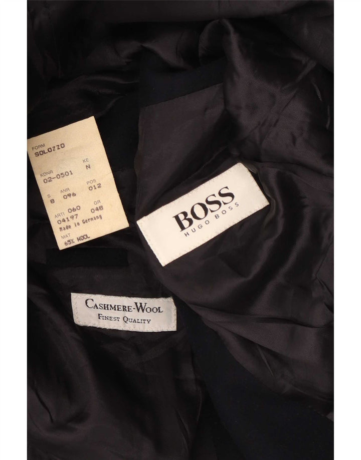 Męska marynarka zapinana na 2 guziki Hugo Boss EU 48 Średni granatowy wełniany