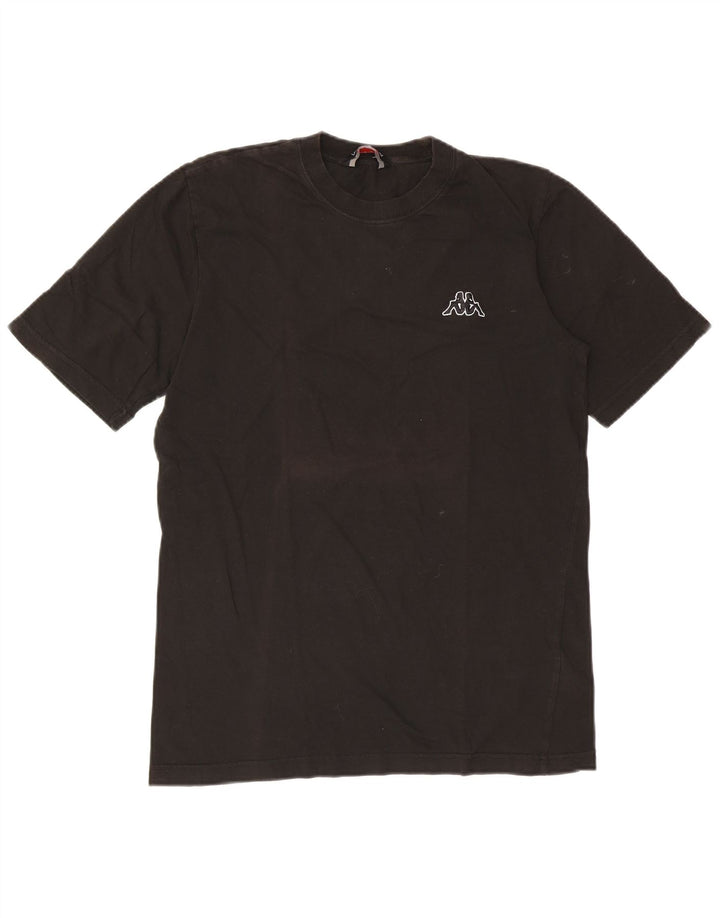 Męski T-shirt Kappa, duży, czarny, bawełniany