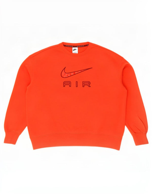 Męska bluza z grafiką o luźnym kroju Nike, mała, pomarańczowa, bawełniana