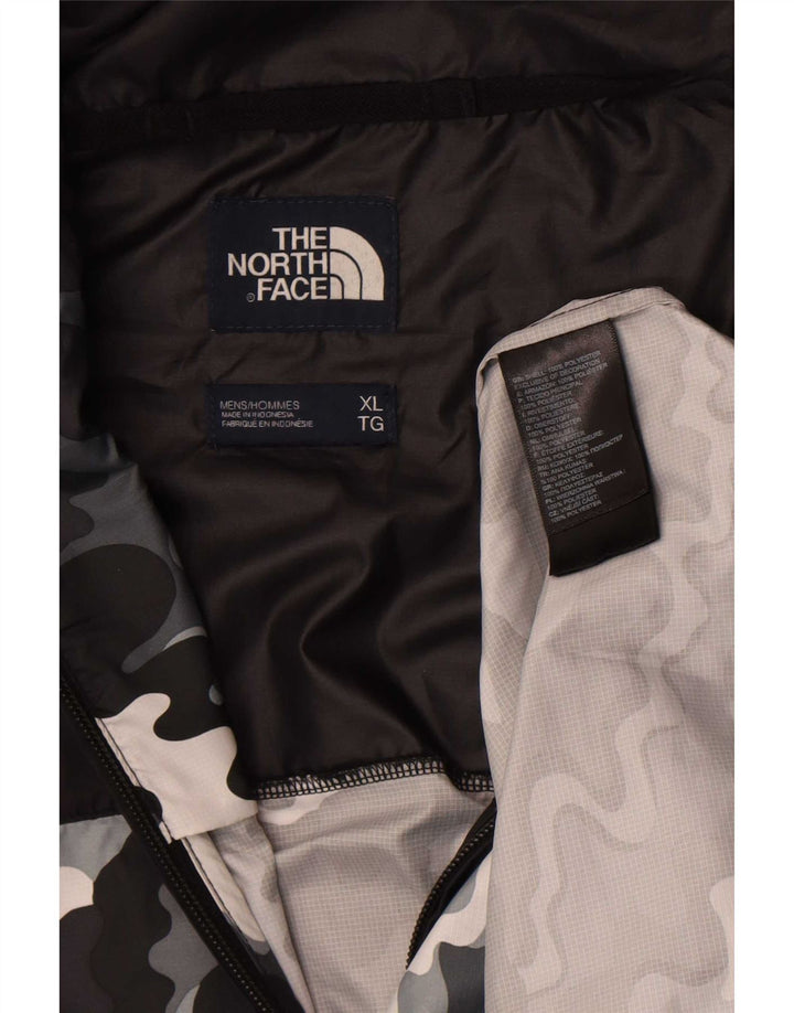 Męska kurtka przeciwdeszczowa z kapturem The North Face UK 42 XL w czarnym kamuflażu