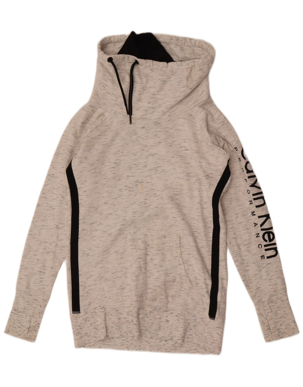 Damska bluza Calvin Klein Graphic Jumper UK 10 Small Grey Flecked