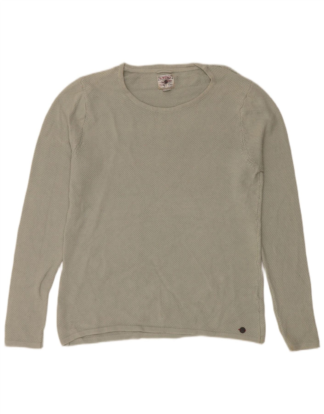 Męski sweter O'Neill z dekoltem w łódkę, duży, bawełniany khaki