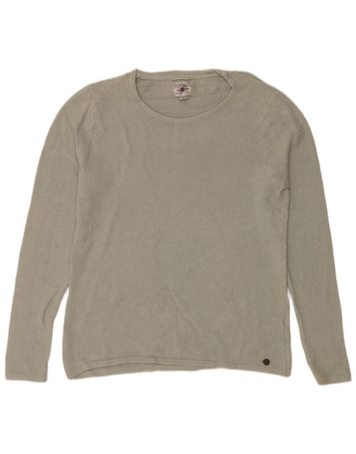 Męski sweter O'Neill z dekoltem w łódkę, duży, bawełniany khaki