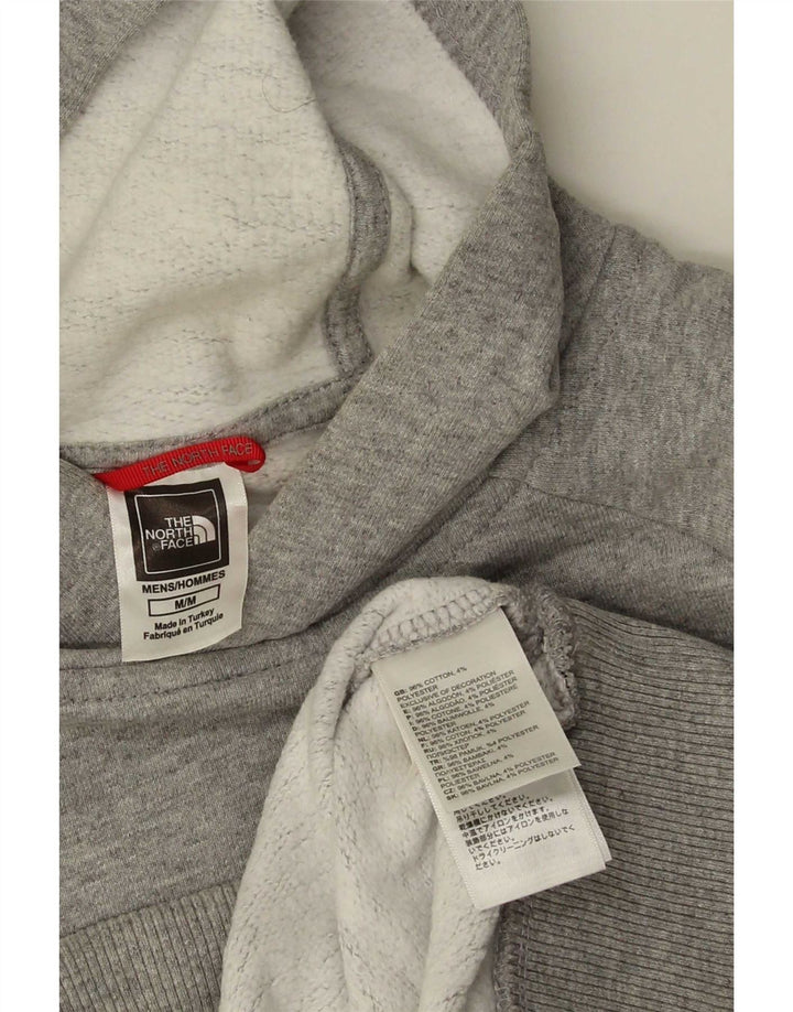 Męski sweter z kapturem The North Face, średnioszary, bawełniany
