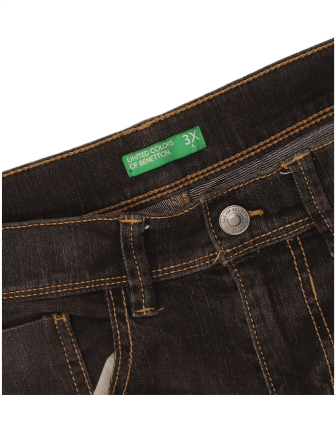 Męskie spodenki jeansowe Benetton W32 Medium Black